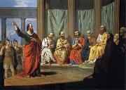 Giovanni Ricco Sermon of the Hl. paulus oil painting